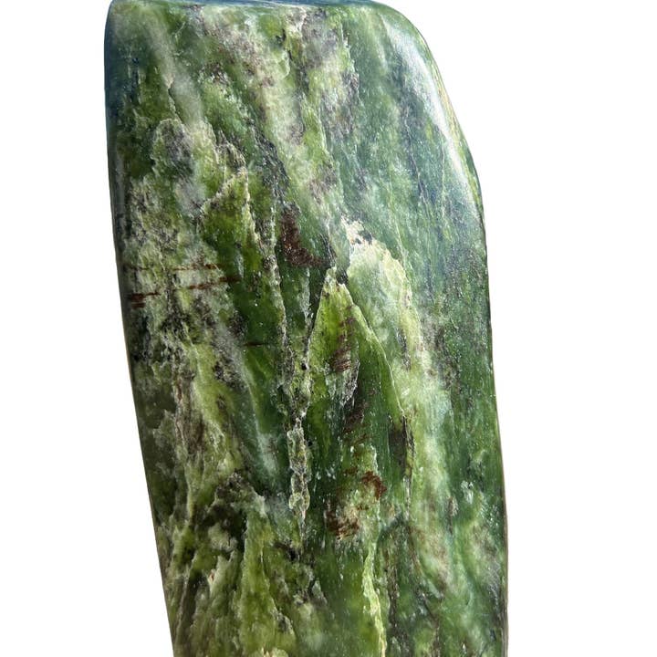 New Moon Beginnings - Wholesale Spiritual Stone/Crystal - Nephrite Jade Standing Freeform - Polished Jade Tower - Standing Jade Sculpture - Genuine Nephrite Jade - Green Crystal Freeform Sculpture 5