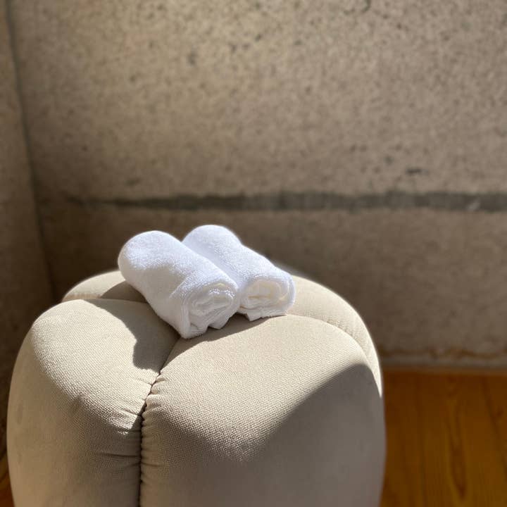 Havensy - Wholesale Bath Towel - Plain White Terry Cloth - 30x30cm (450gr/m2)2