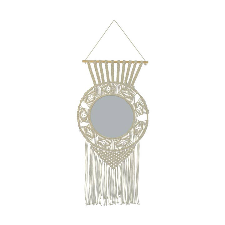 Concepts 21x43 Mirror – Woven Macrame Wall Elegance for wholesale by Concepts In Time