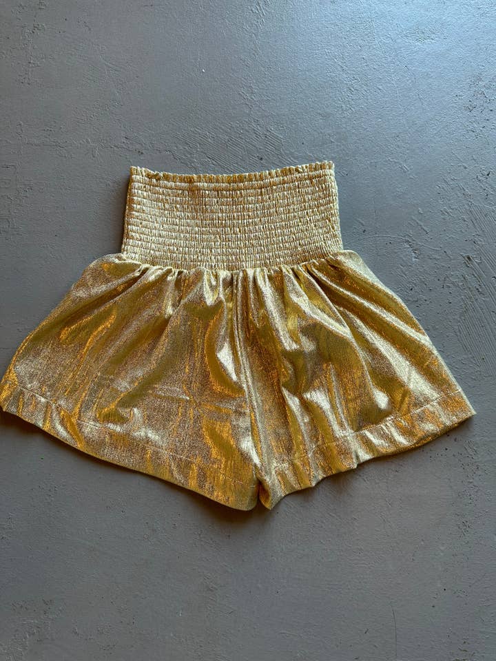 Frayed - Vente Short – enfant - Des shorts dorés à paillettes