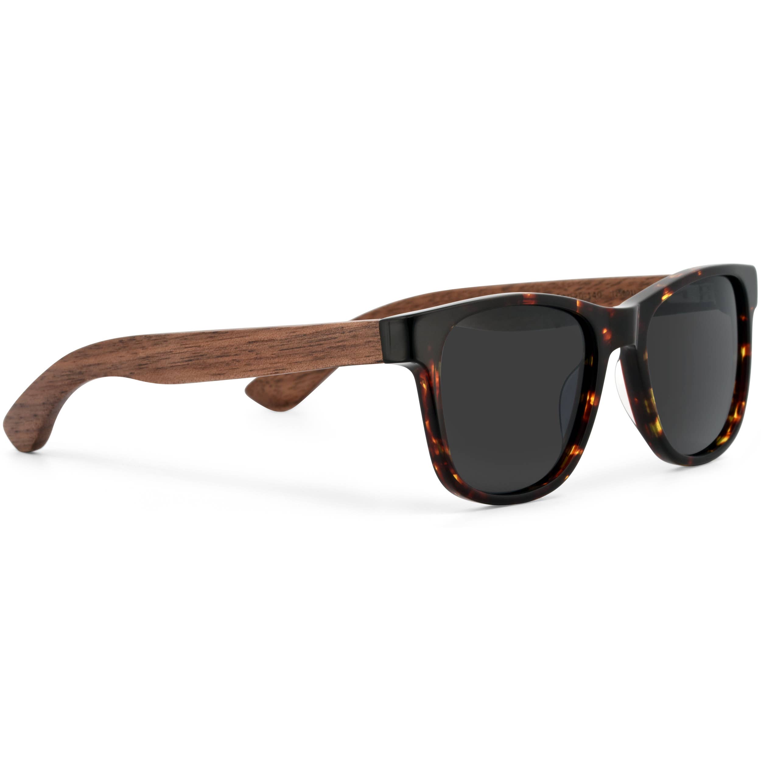 GOWOOD - Wholesale Sunglasses - Unisex - Walnut Sunglasses Tortoise Frame Black Polarized Lenses2