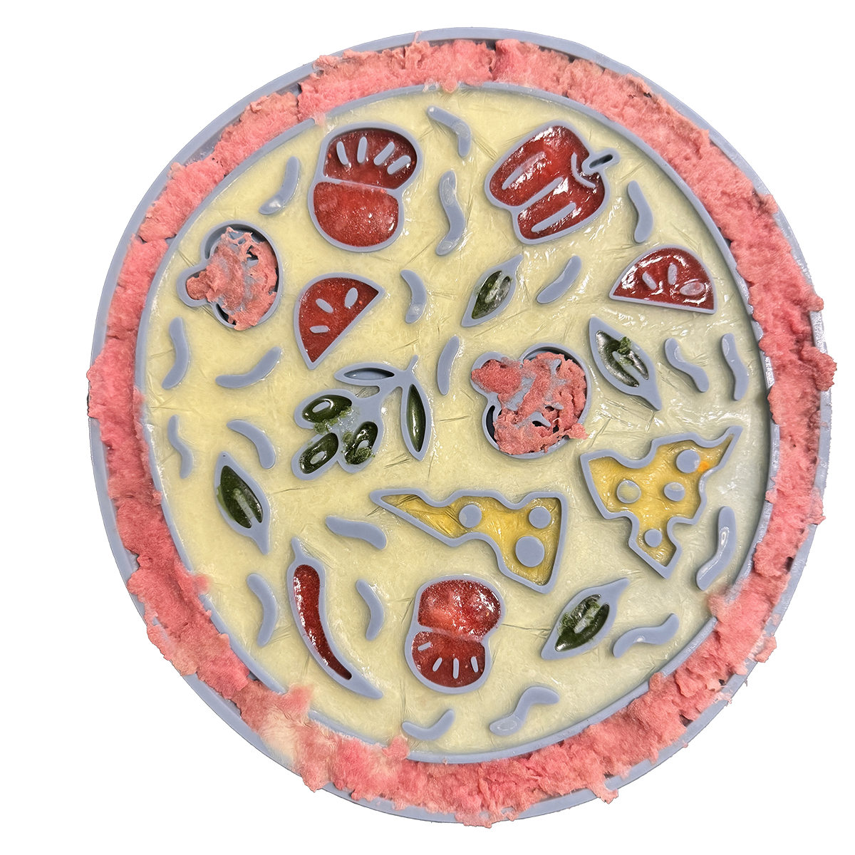 Woofsie - Wholesale Pet Food Mat - Dog - Pizza Snack Mat: 2-in-1 Lick Mat Slow Feed Bowl Combo4