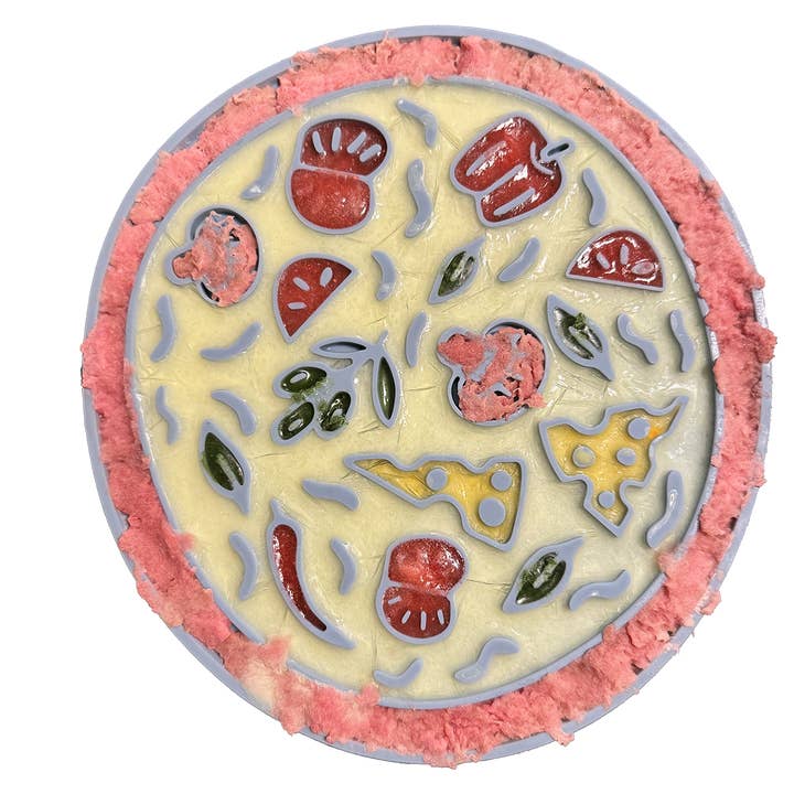 Woofsie - Wholesale Pet Food Mat - Dog - Pizza Snack Mat: 2-in-1 Lick Mat Slow Feed Bowl Combo4