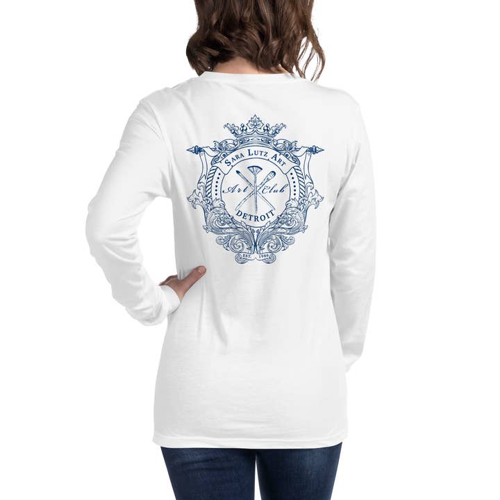 Sara Lutz Art - Wholesale Screen Printed T-Shirt - Unisex - Art Club Crest Long Sleeve Tee10
