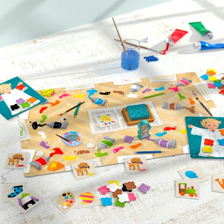 Amaroni - Wholesale Board Game - HABA - Splattered Smocks - Board Game
