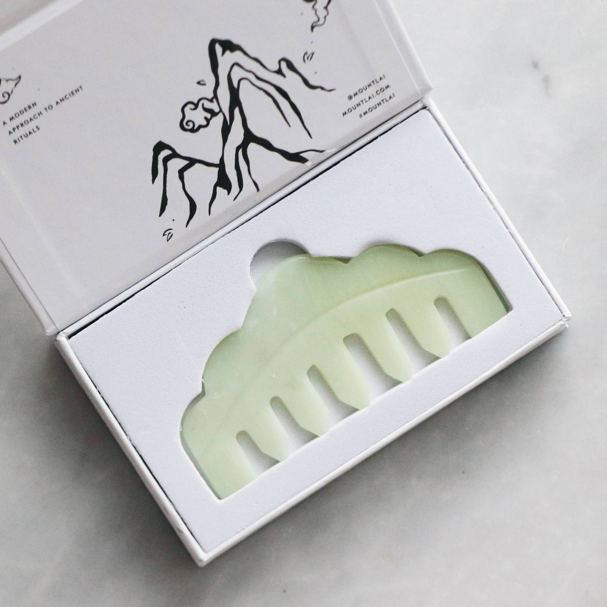Mount Lai - Wholesale Gua Sha Tool - The Jade Massaging Gua Sha Comb7