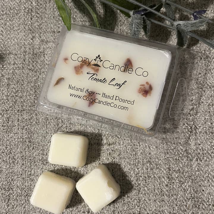 Tomato Leaf Wax Melt (pack of six) for wholesale by Cozy Candle Co