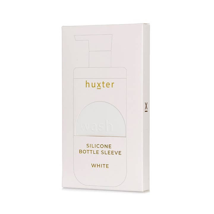 Custodia in silicone per bottiglia WASH - Bianco per la vendita all'ingrosso da parte di Huxter