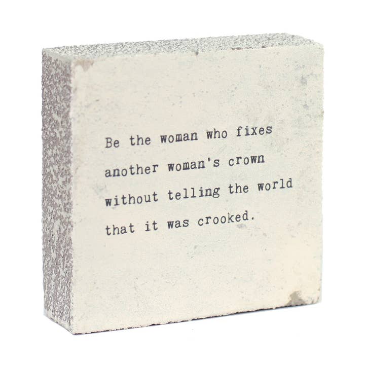 Art Block - Little Gem - Sois la femme pour la vente par Cedar Mountain Studios