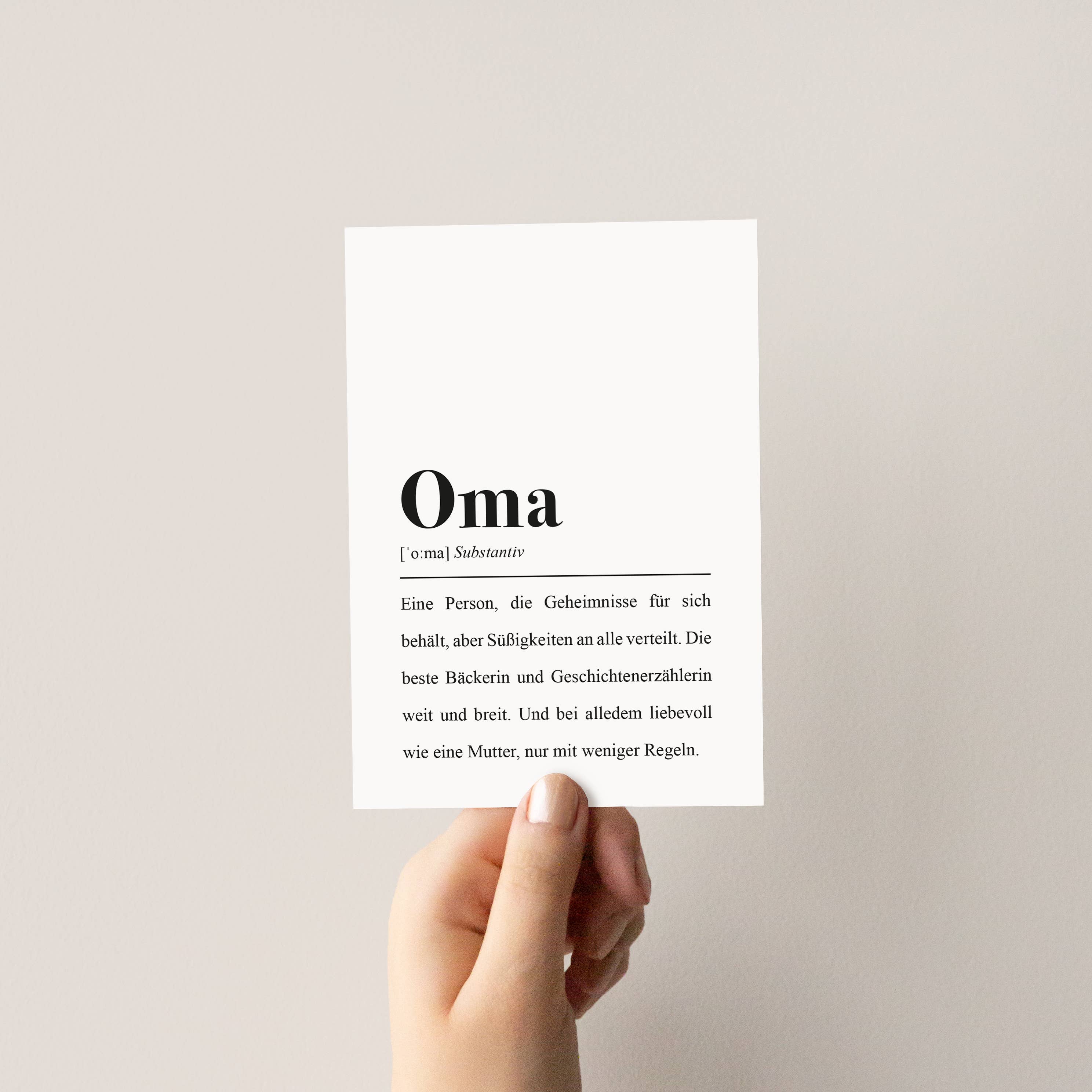 Premium-Poster Oma Definition Pulse of Art 