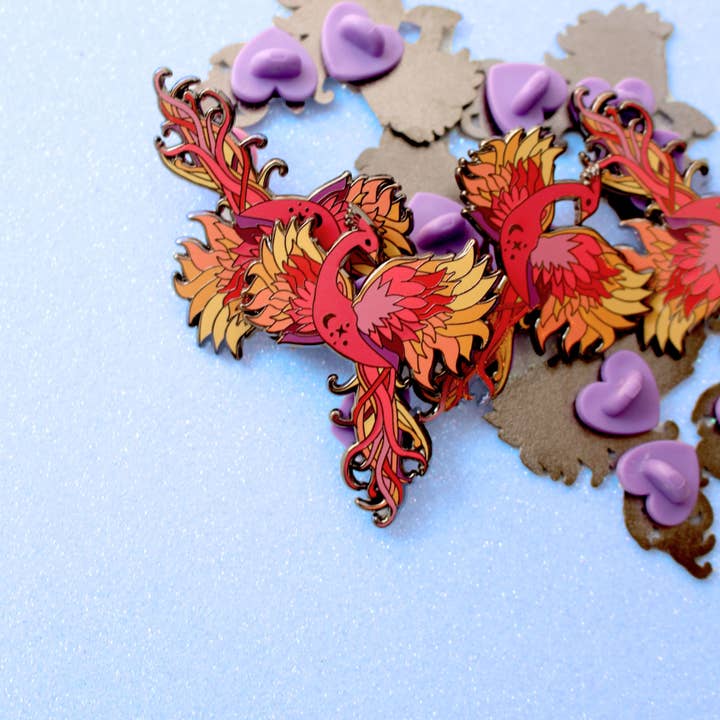 Glitter Punk - Wholesale Lapel Pin/Button - Phoenix enamel pin2