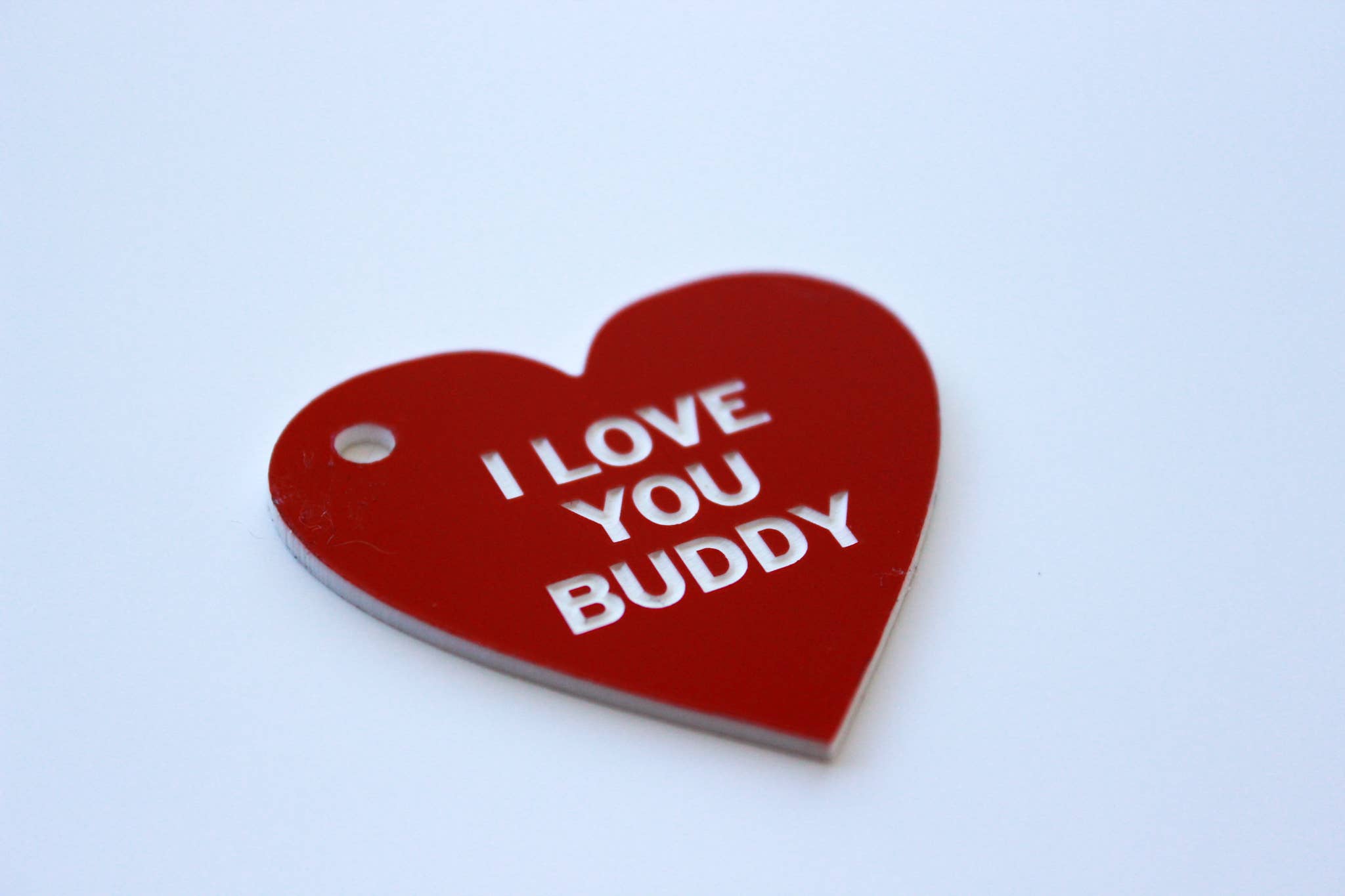 The Laundry Room Shop - Venta al por mayor Llavero - Unisex - Llavero de plástico grabado personalizado personalizable - Corazón8