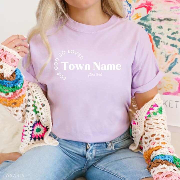 Faith & Life Christian Brands - Wholesale Screen Printed T-Shirt - Unisex - For God so Loved Custom Apparel Graphic T-Shirt1