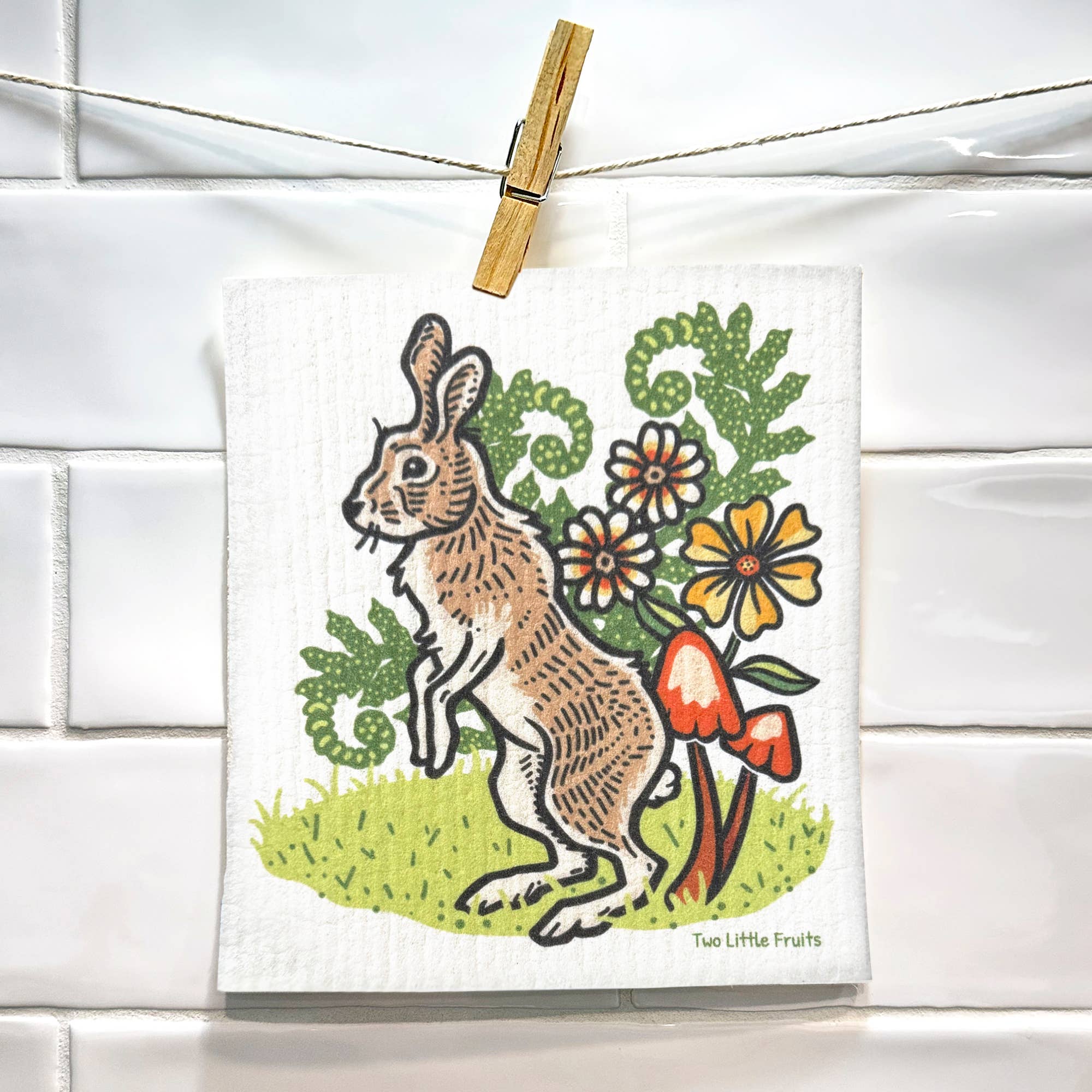Two Little Fruits - Vente Torchon - Ensemble de torchons suédois | Thème forêt6