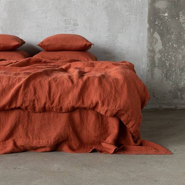 Linen Duvet Brick Stone Washed for wholesale by LinenMe