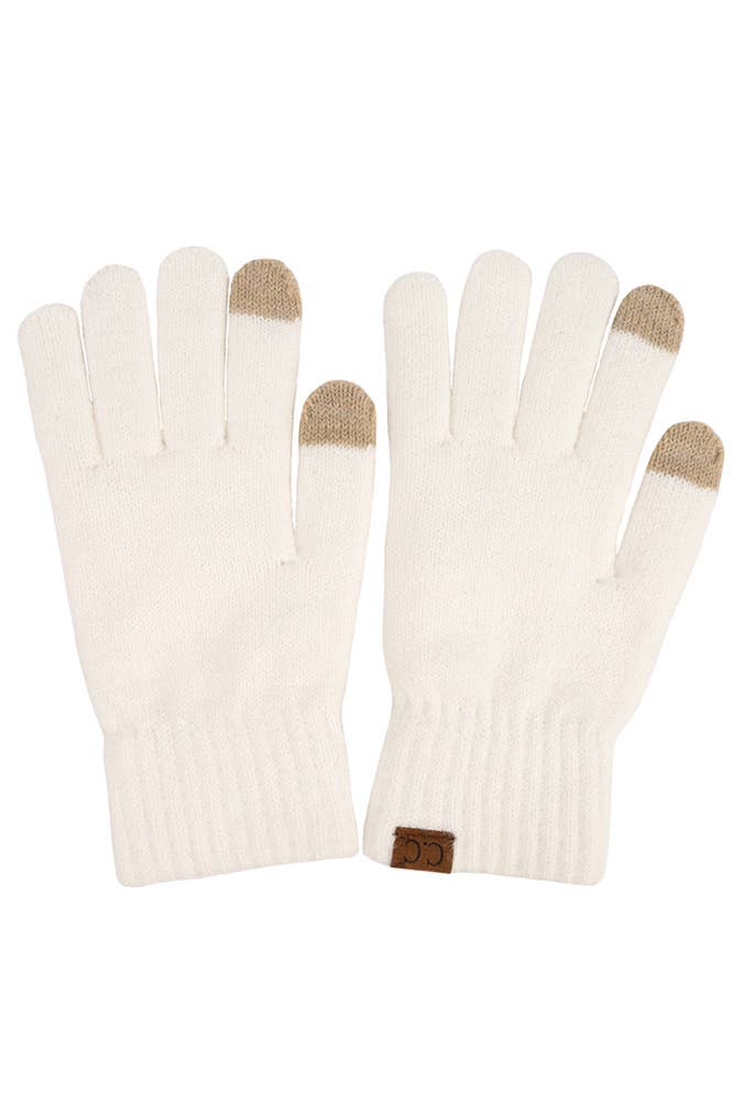 Hana - Wholesale Gloves - Women's - C.C Heather Knit Plain Gloves12