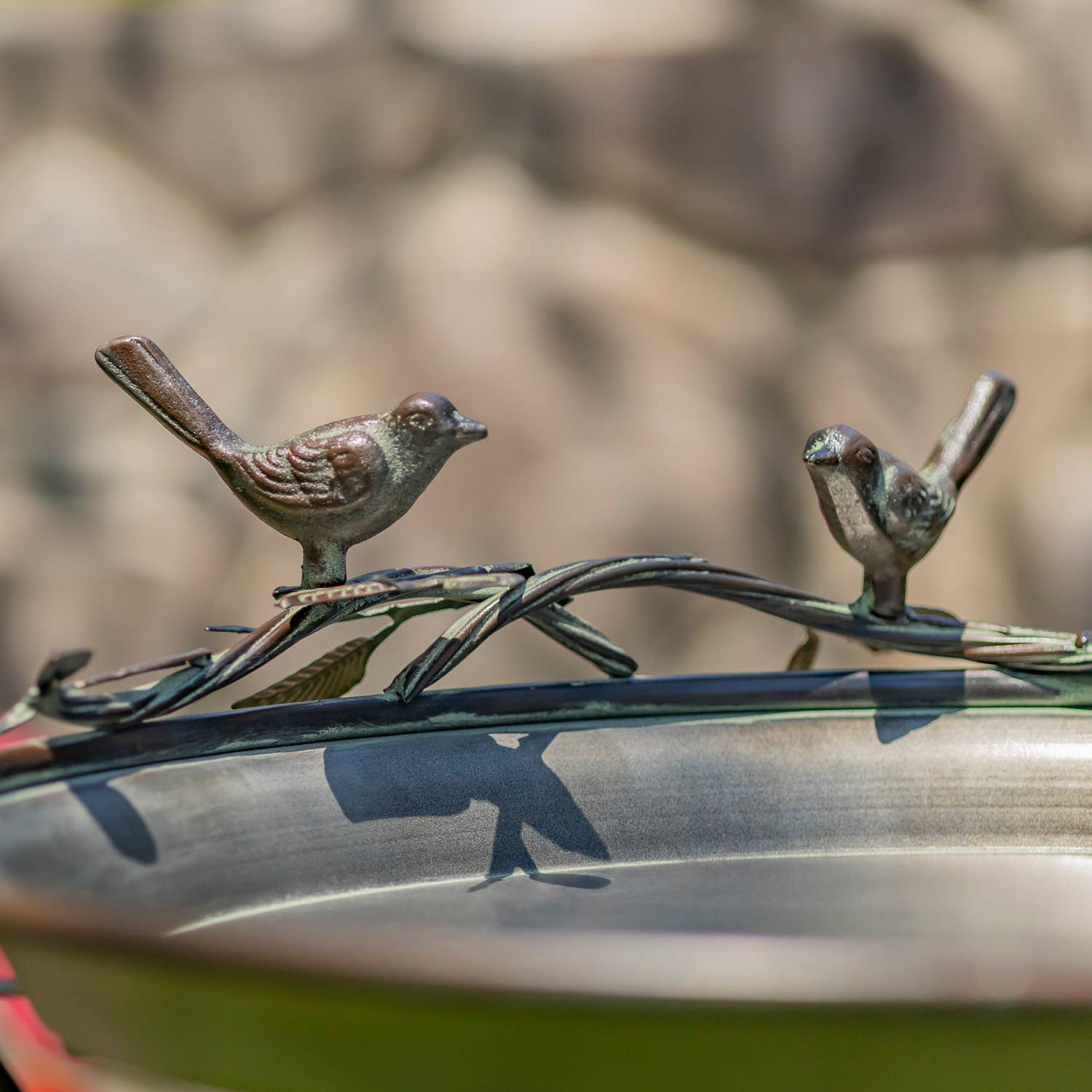 Zaer Ltd. International - Wholesale Bird Feeder - Shallow Birdfeeder & Tray w/3 Leg Stand- 2 Options6