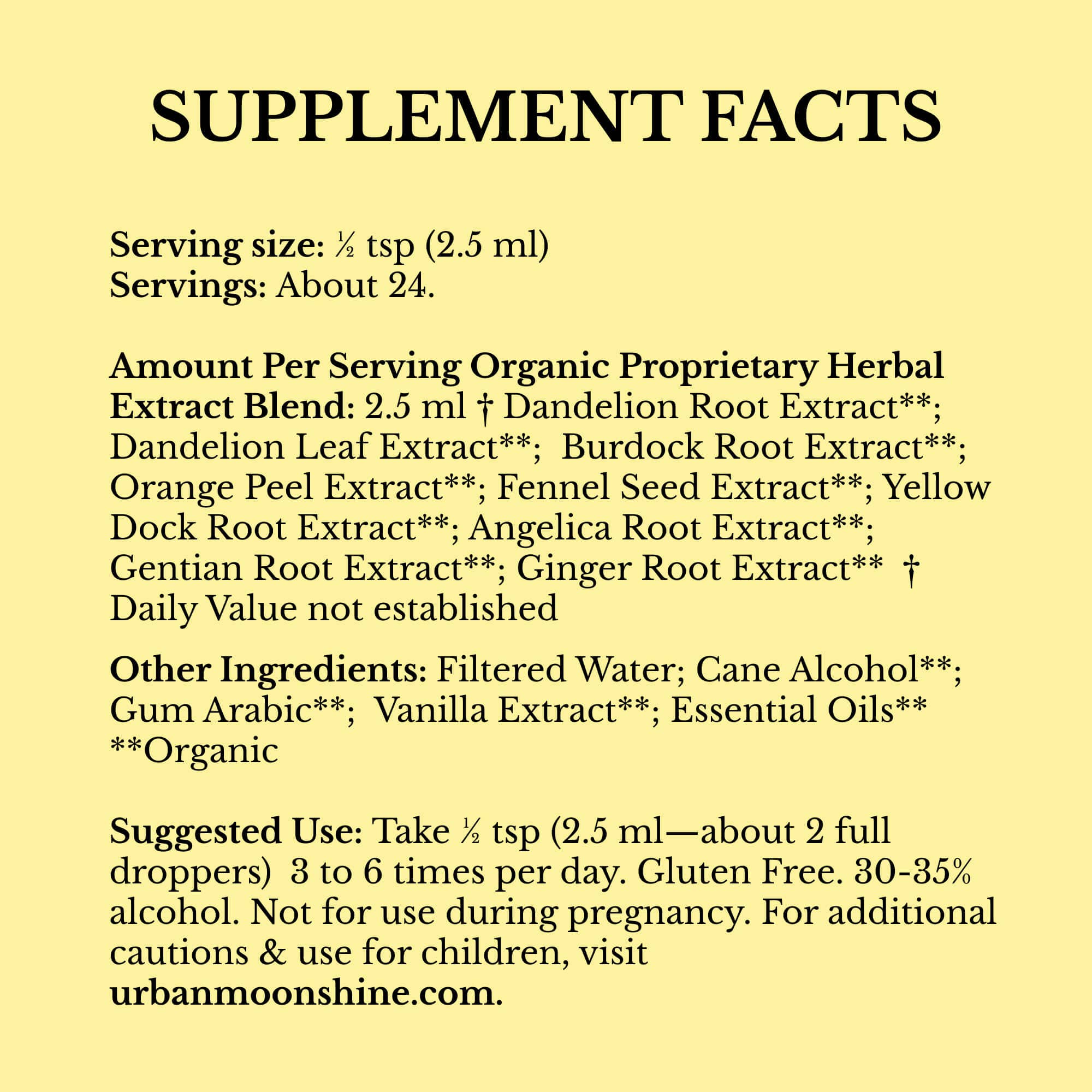 Urban Moonshine - Wholesale Oral Supplement/Vitamin - Original Bitters6