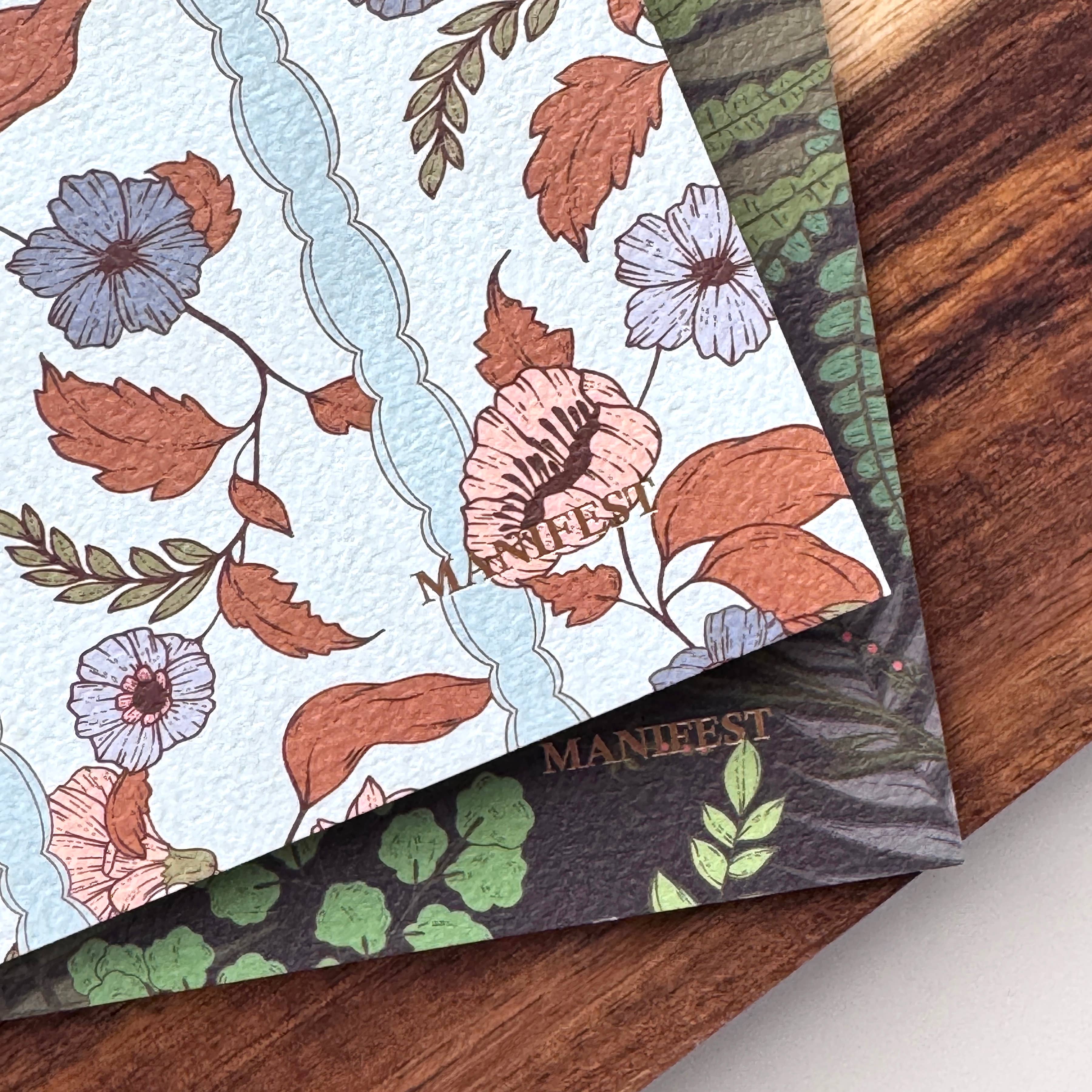 BOUCHETTE & CO. LLC - Wholesale Journal/Diary - FLORAL NOTEBOOKS | Witchwood Fern - Set of Two 5x75