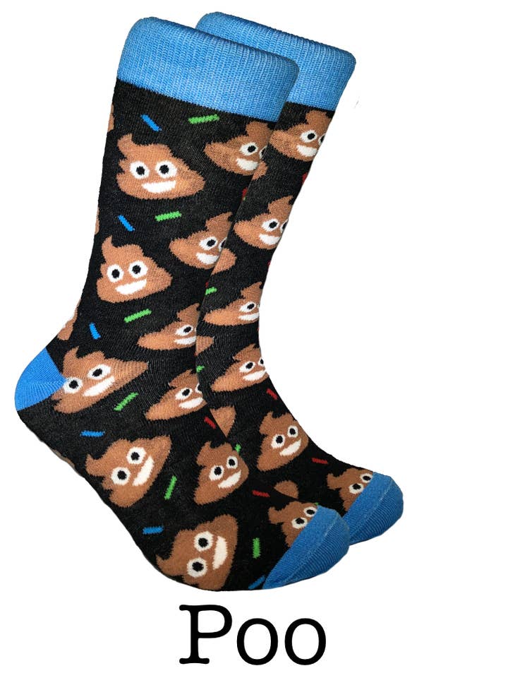 cRAZY sockS Poo for wholesale by Threaded Pear