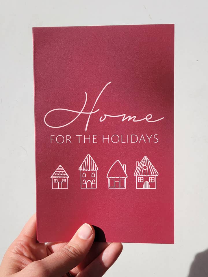 Home for the Holidays Card for wholesale by Becca Robinson Studio