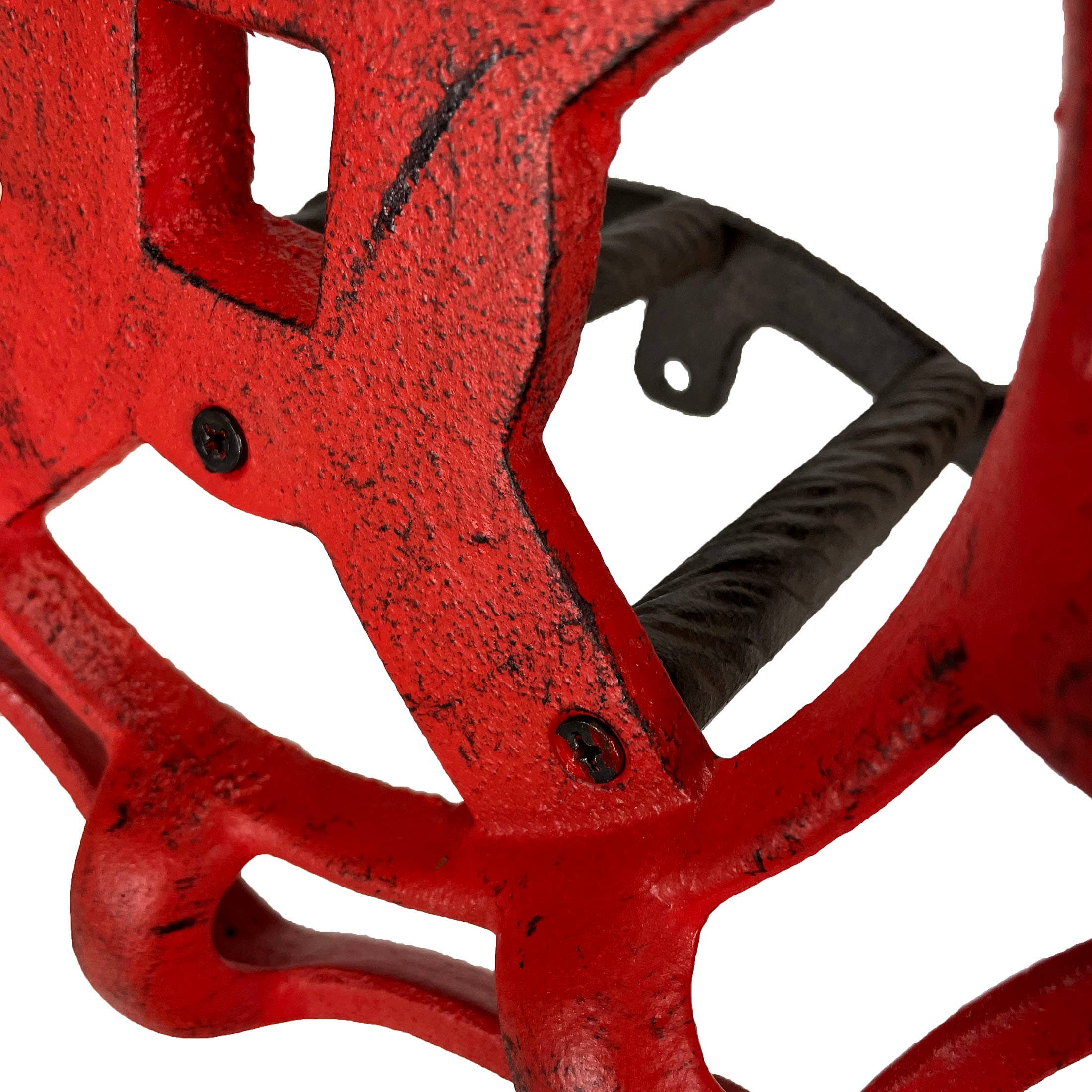 Zeckos – wholesale Trädgårdsverktyg – Röd gjutjärn Vintage kranspigot trädgårdsslanghållare 3