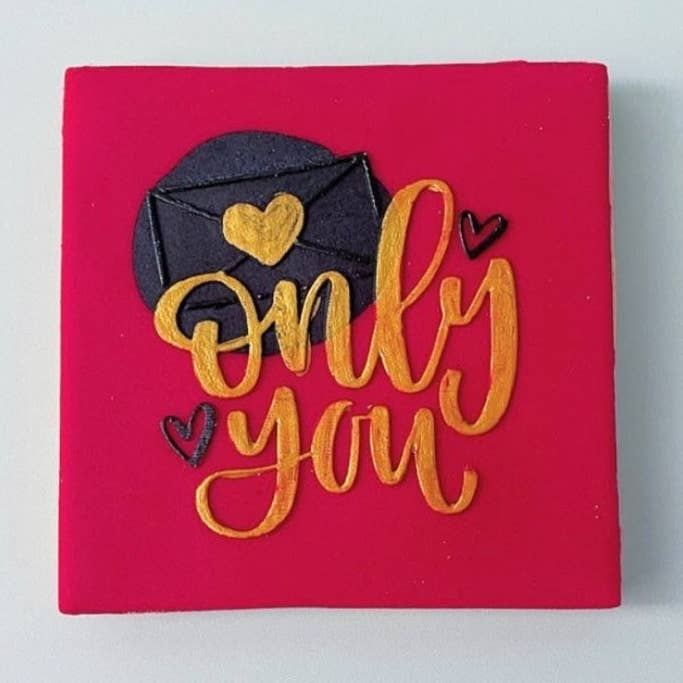 Only You Fondant Embosser Stamp. Valentines Day for wholesale by Welshcrafter Design