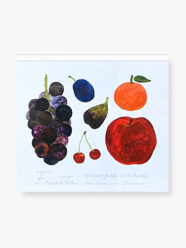 Mémo Bloc - Panier de Fruits pour la vente par Her Winter Flowers