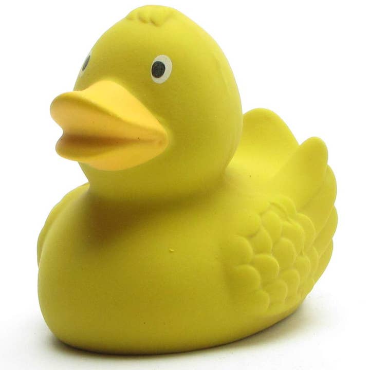 Gummiand i naturgummi - gul - gummiand for engroshandel hos Duckshop