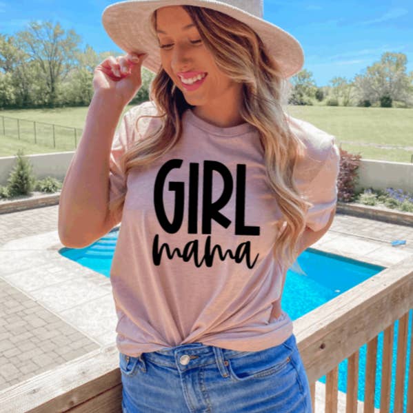 FAMS design - Wholesale Screen printed t-shirt – Women′s - Girl Mama Mom Graphic Tee1