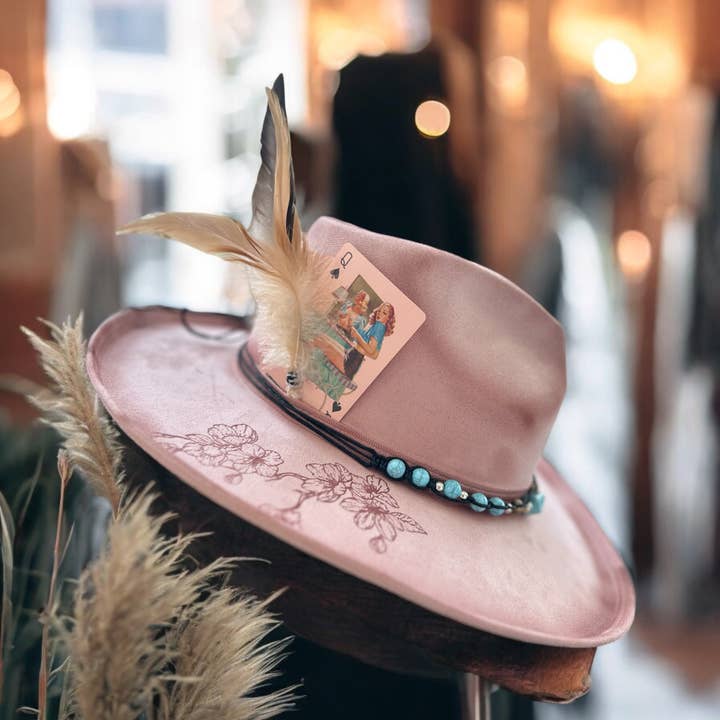 Wild Indigo - Wholesale Cowboy Hat - Women's - You Look Like You Love Me Heart Cowgirl Hat Rancher Western