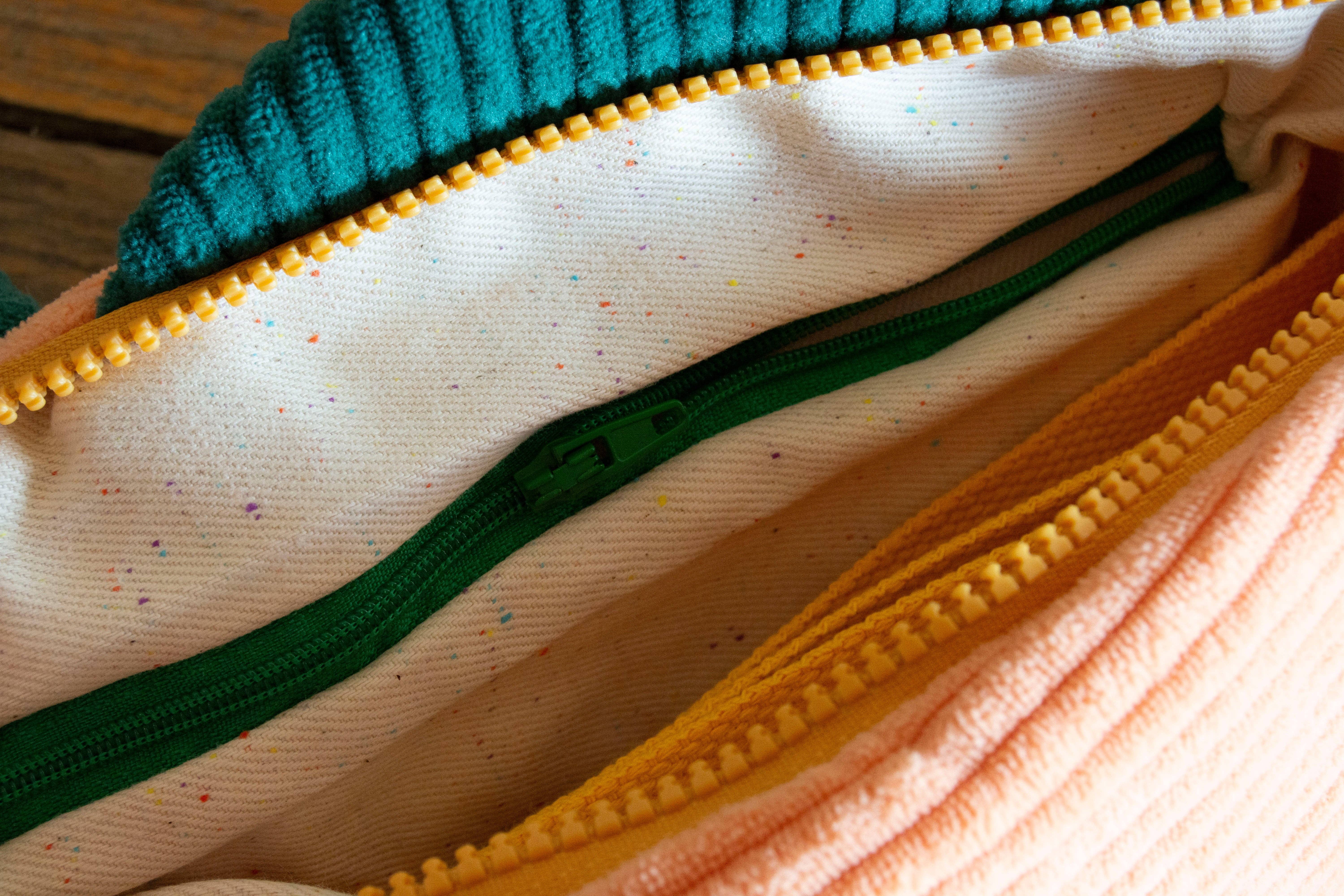 Curlworks - Vendita all'ingrosso Borsa a tracolla - Unisex - The Fish Bag - Corallo / Verde Scuro6