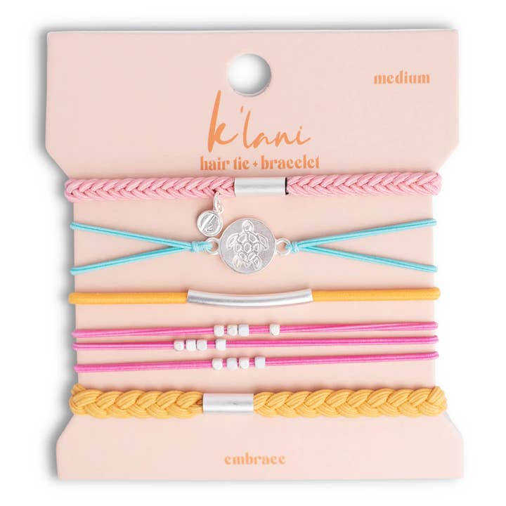 K'Lani hair tie bracelets - Wholesale Jewelry Set - Embrace Hair Tie Bracelets