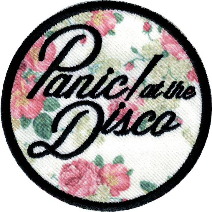 Patch - Panic! At The Disco - 3" Floral Logo - Music Band for wholesale by Square Deal Recordings & Supplies
