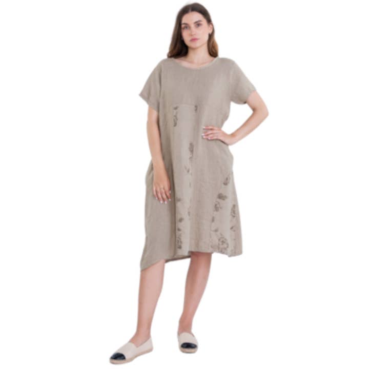 6002 Safari Vera May Italian Linen Dress for wholesale by VeraMay