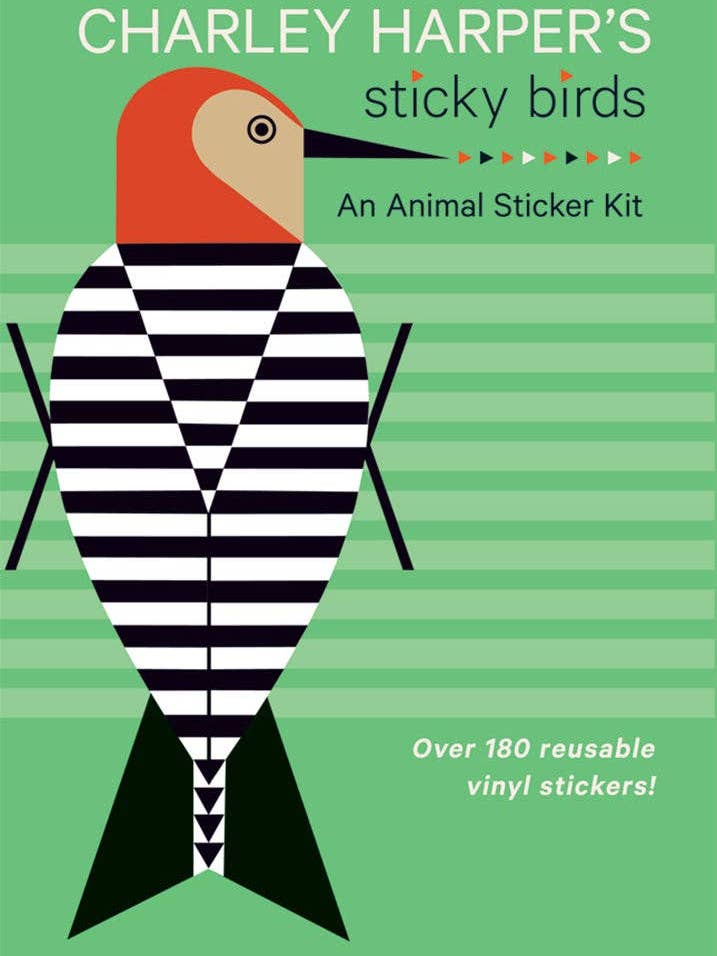 Charley Harpers klebrige Vögel: Ein Tier-Sticker-Set für den Großhandel von Pomegranate