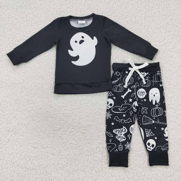 Baby Boys Halloween Ghost Pants Clothing Sets for wholesale by Aier Wholesale