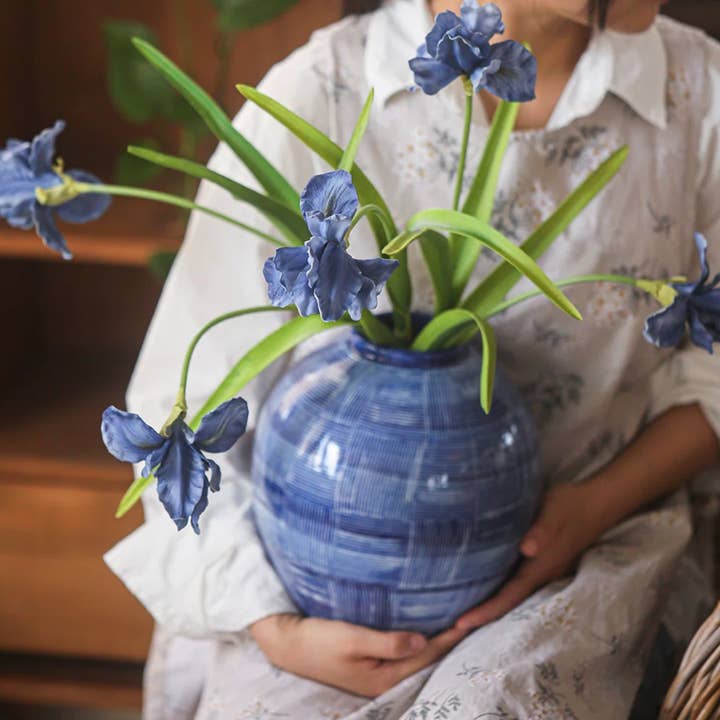 Rustic Reach - Wholesale Artificial Flowers - Silk Iris Flower 22" Tall