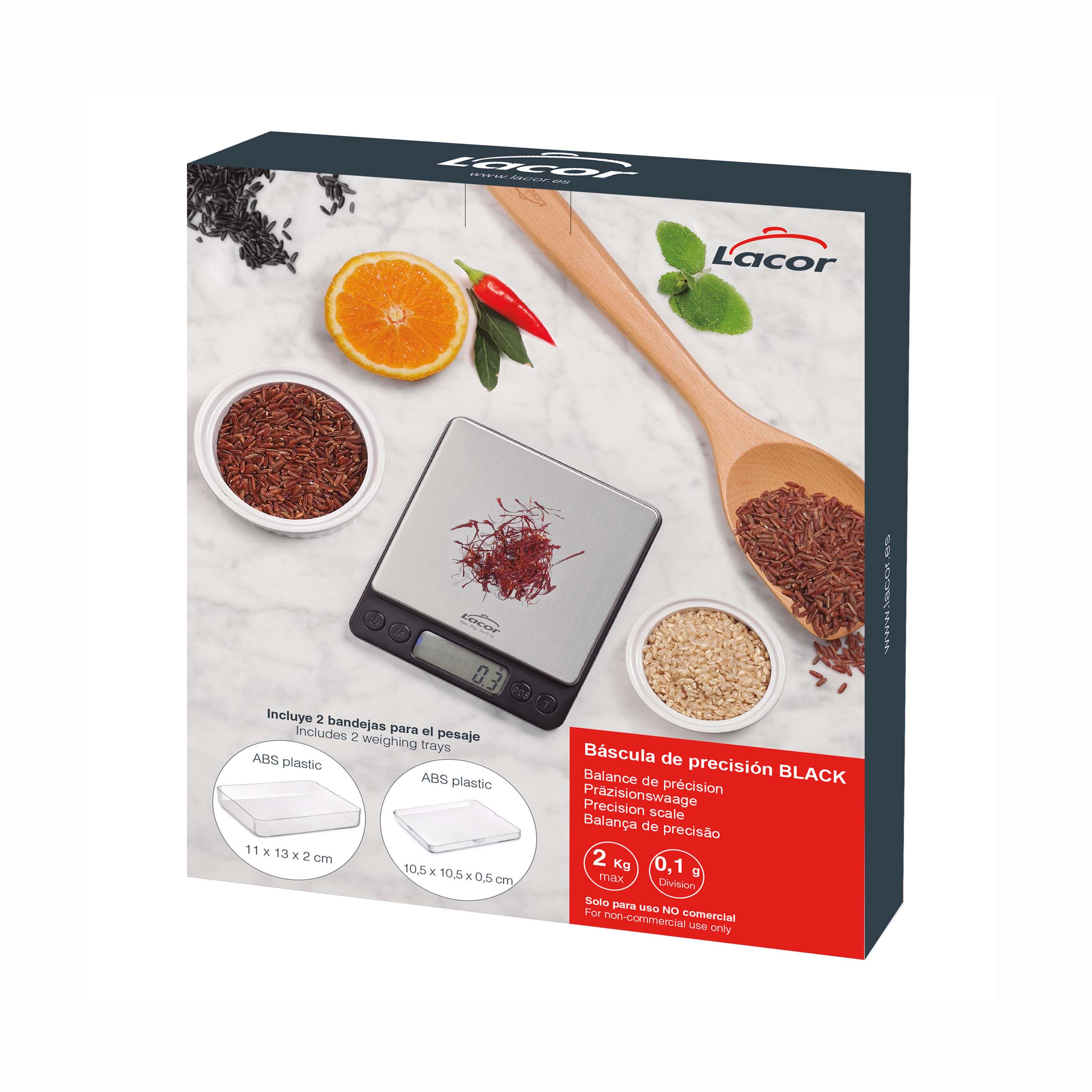LACOR MENAJE PROFESIONAL S.L. - Wholesale Kitchen Tool/Gadget - Black Precision Scale7