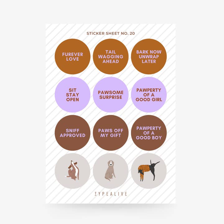 Sticker Sheet No. 20 "for Dog Fans" and other Purchase Wholesale stickerbogen. Free Returns & Net 60 Terms on Faire trending on Faire.