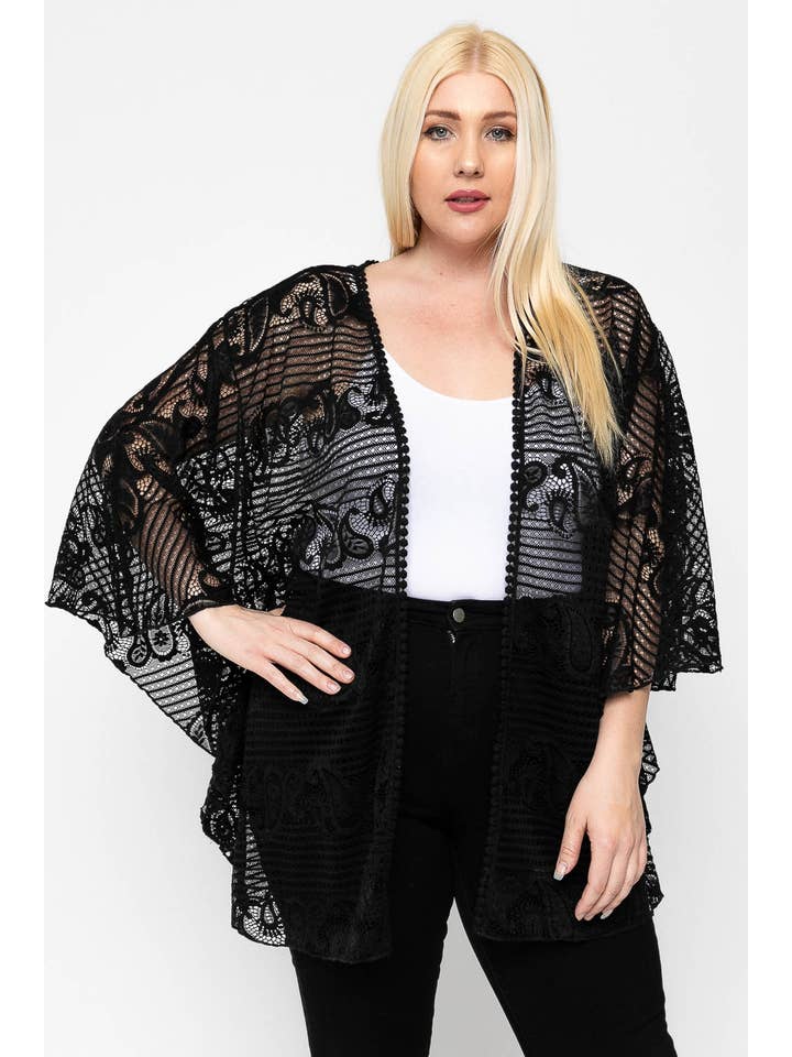 WITH U SHOP – Engroshandel Cardigan - Dame – Kimono Stil Blonder Cardigan8