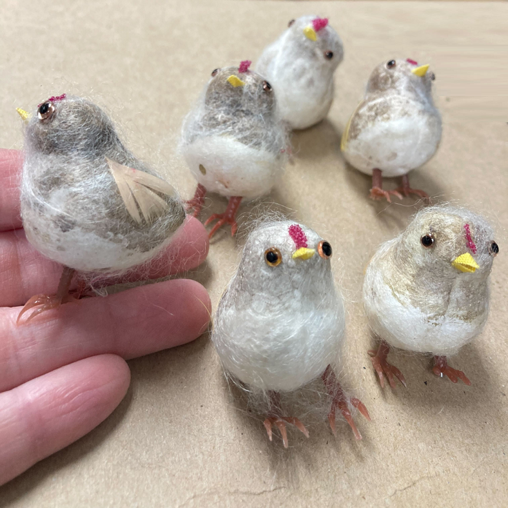 Factory Direct Craft - Wholesale Artificial Flowers - 1-3/4" Baby Rooster Chicks (Pack of 6 Chicks)2