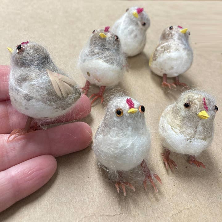 Factory Direct Craft - Wholesale Artificial Flowers - 1-3/4" Baby Rooster Chicks (Pack of 6 Chicks)2