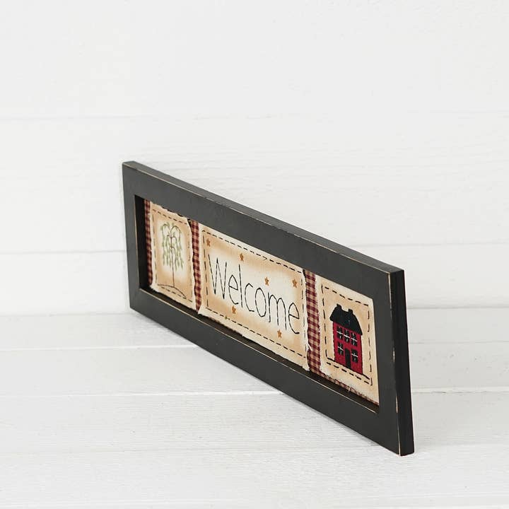 Impressive Enterprises, Inc. - Wholesale Sign - M5557- Country Sampler-Tree and House-20"Lx6"Wx0.5"Thick1