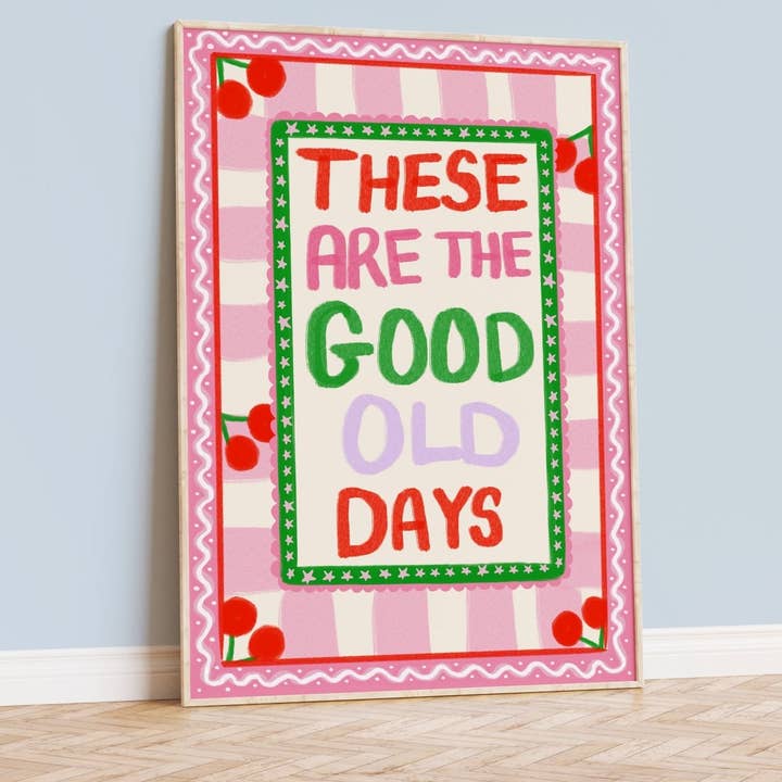 Moonshine Prints - Wholesale Art Print - Good Old Days Dopamine Decor Print1