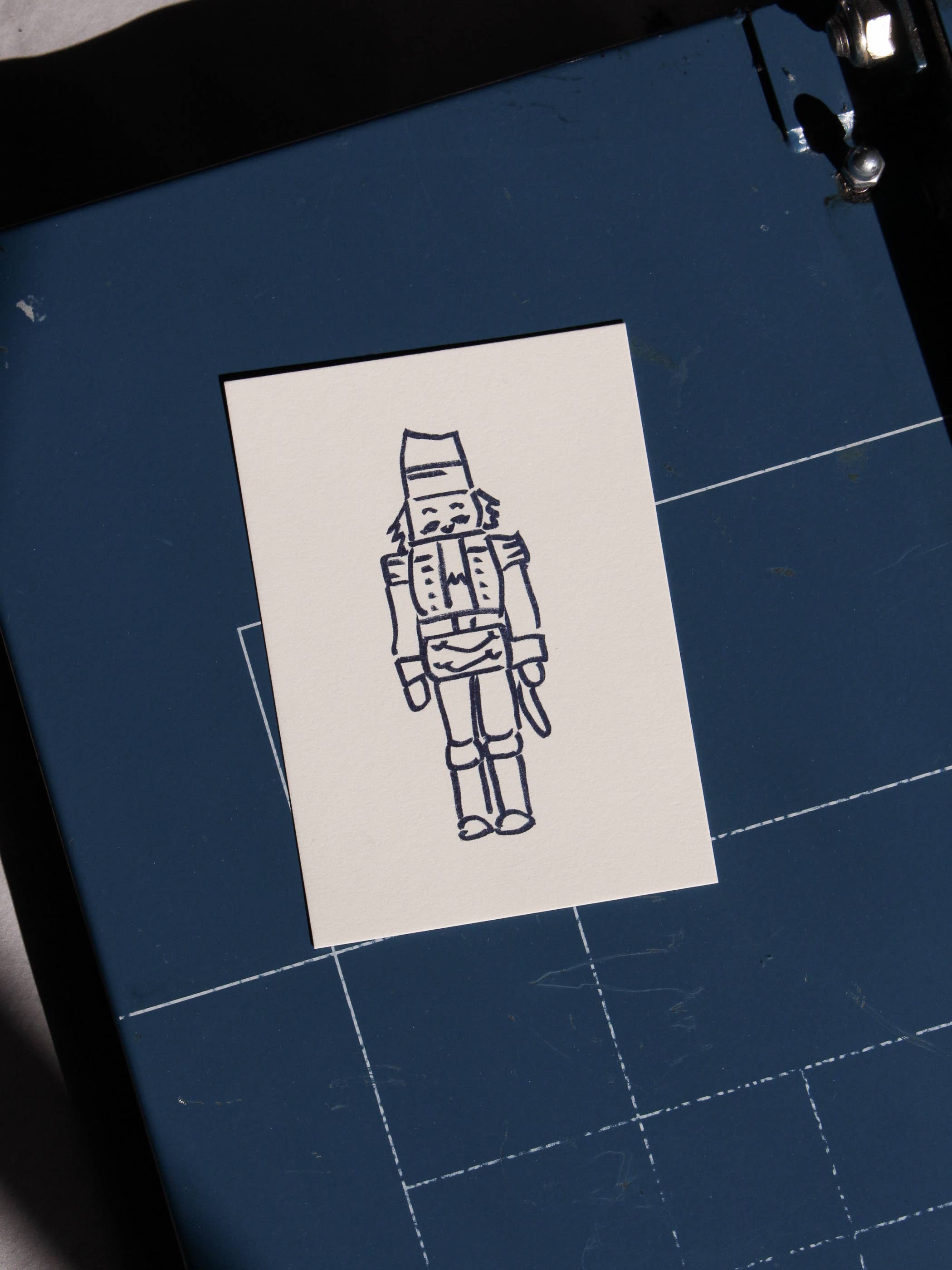 L'Atelier Samedi - Wholesale Postcard - Postcard Nutcracker (Risograph) | Christmas Card1