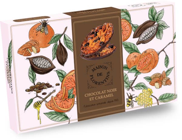 French Feast - Wholesale Chocolate Covered Sweets - Maison De Florentins Florentins Dark Chocolate W/ Caramel
