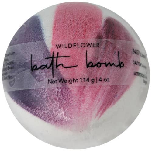 Wildflower Bath Bomb for wholesale by Green Grapefruit Soaps