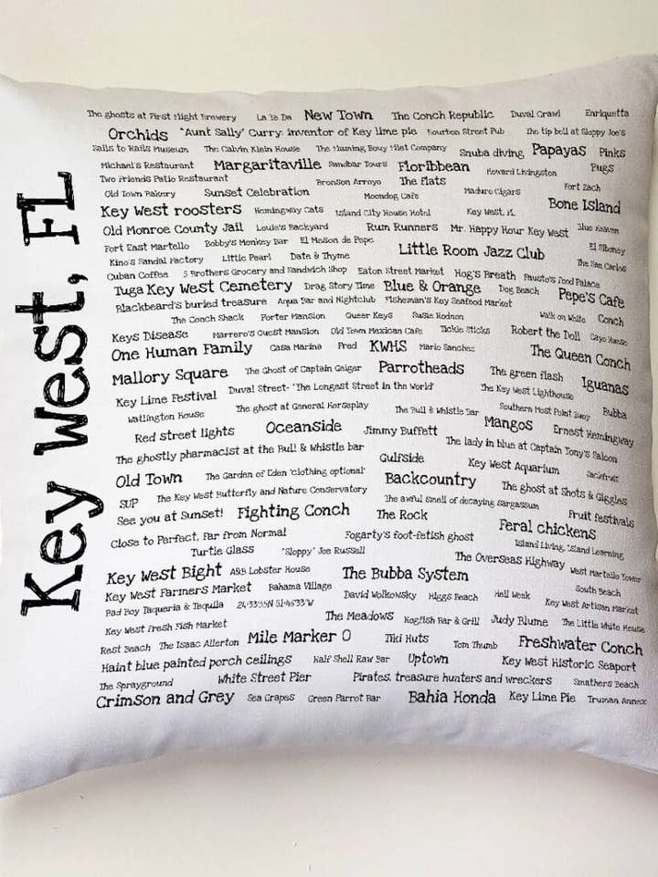 Key West Pride Pillow Cover for wholesale by TownieSwag