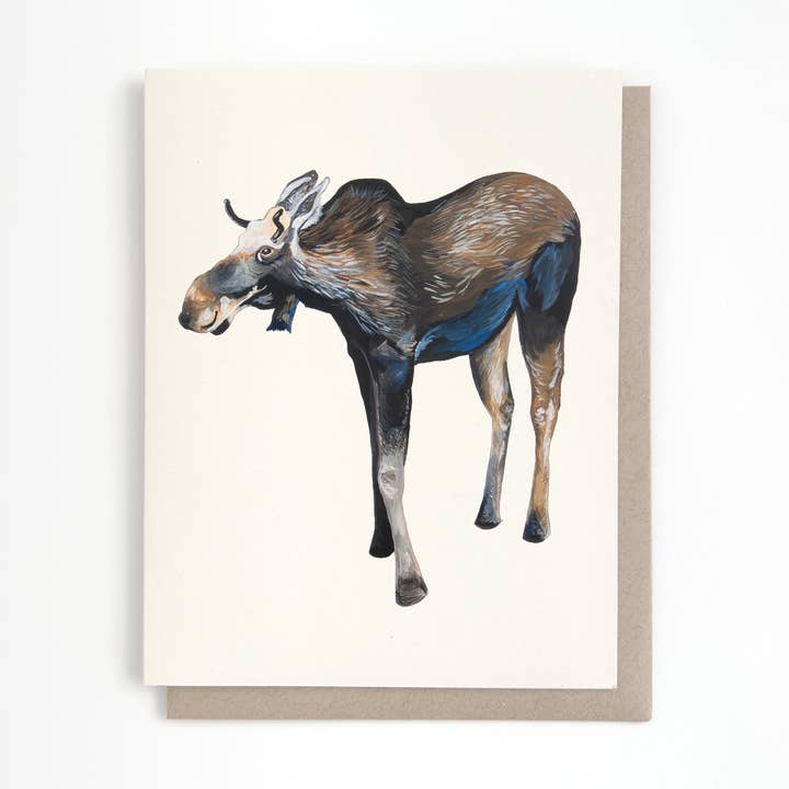 Moose Card for wholesale by Irene Akio